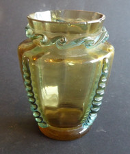 Vase George SAND ? verre ambre