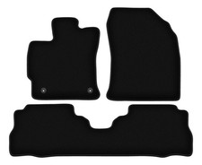 Tapis velours noir Toyota Prius III Plus 2011-2015 set 3 pcs