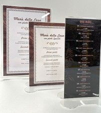 Porte Menu De Table / Comptoir En Plexiglass pour BAR, Restaurants, Restauration