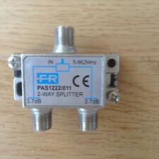 Répartiteur Splitter antenne TV hertzienne 2 sorties 5-862MHz. 3,7dB comme neuf