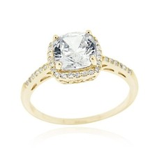 18K or Sur 925 Argent Zircone