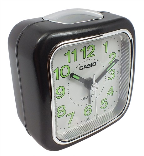 Réveil analogique casio noir - réveil,