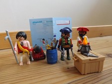 Playmobil 5136 - lot Equipage des Pirates avec Armes et canon + coffre