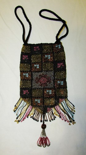 Sac soiree ancien perles - sac, en