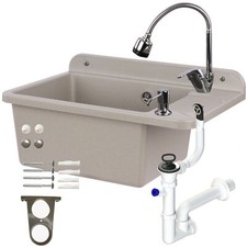 Lavabo gris siphonne tirette