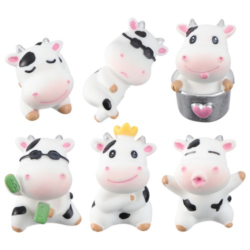 Pcs vache resine jouet de - 6,