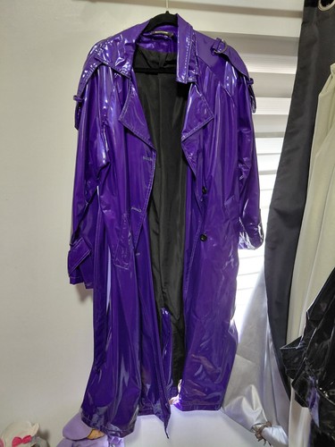 Impermeable violet vinyle - violet,