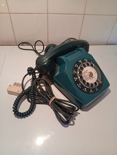 ANCIEN TELEPHONE A CADRAN  FILAIRE   DE COULEUR  BLEUE SOCOTEL S63