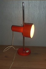 véritable Lampe de bureau réglable spot vintage 1960 Monteuse Delmas orange