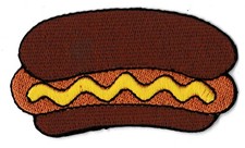 Patche hot dog patch écusson