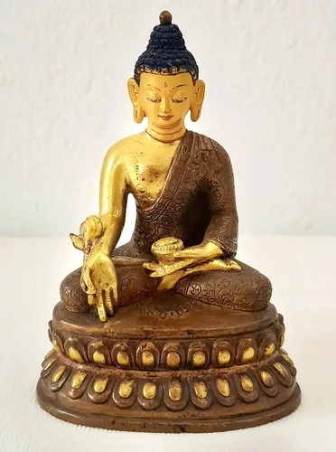 Statue bouddha bronze - statue,