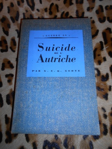 Gedye suicide de - gedye, g.e.r.