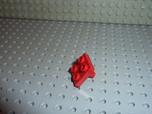 Lego red plate with - red,