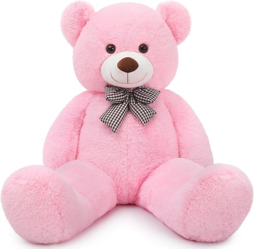 Oso gigante peluche rosa 120cm