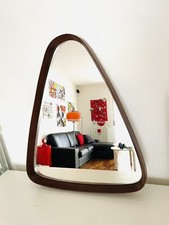 Miroir Scandinave Élégant En Teck Années 60 Vintage Campo Et Graffi