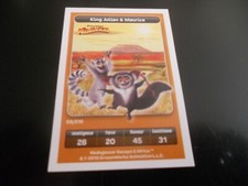 Carte Carrefour Dreamworks n° 58 madagascar king julian et maurice
