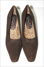 FREE LANCE Escarpins  Pointus Tout Cuir Peau Marron Foncé T 37 TBE