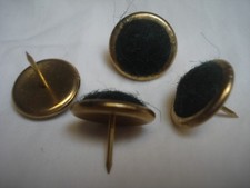 Patins glisseurs (lot de 8) silencieux feutre Ø 18,5 mm à pointer (réf S41)