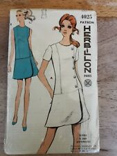 4025 PATRON HERBILLON VINTAGE FRENCH PATTERN 1960/70 ROBE PORTEFEUILLE  38 AU 46