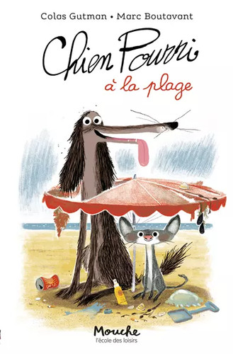 Chien pourri plage - à,