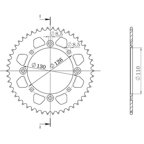 Couronne moto acier 420 - couronne,