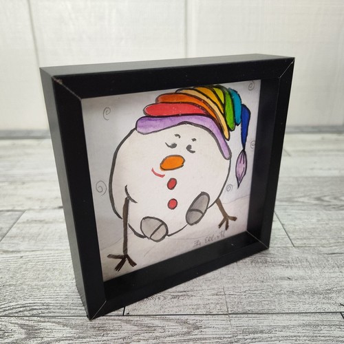 Rainbow snowball snowman - rainbow,