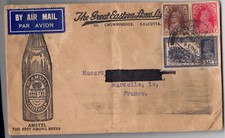 1939 India Calcutta to Marseille Biere Amstel Beer Brasserie Brewery Heineken