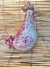 ATHEZZA POULE CERAMIQUE CRAQUELEE VERNISSEE 21cm