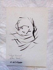 SCHINTONE : CARTE Av. DESSIN À L’ENCRE, DÉDICACE ET SIGNATURE ORIGINALE  1982 ?