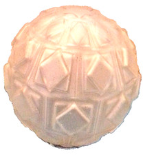 TULIPE GLOBE DOME  GLOBE   ART DECO VERRE DEPOLI Carrés (MULLER Degué Gallé)