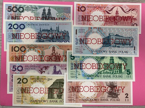 Pologne serie billets - serie,