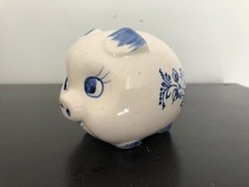 tirelire cochon céramique façon moustier 10 cm PORT OFFERT