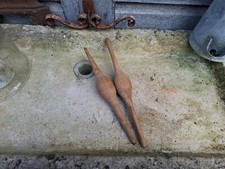 2 outils à Filer la Laine Outils Bois Objets Curiosité art populaire