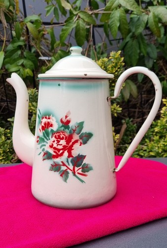 Cafetière émaillée ancienne - Émaillée,
