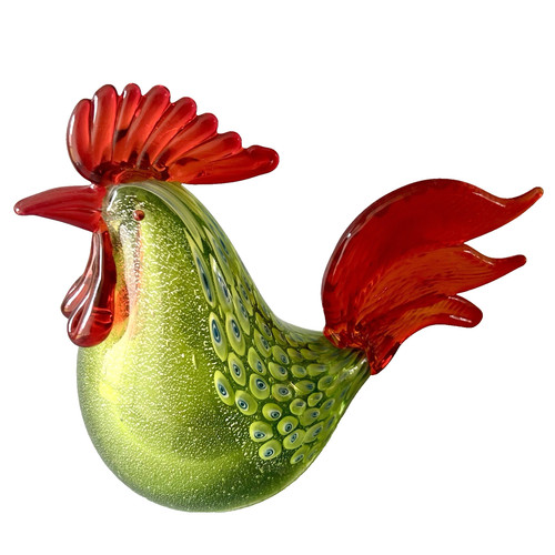 Coq verre soufflé - coq,