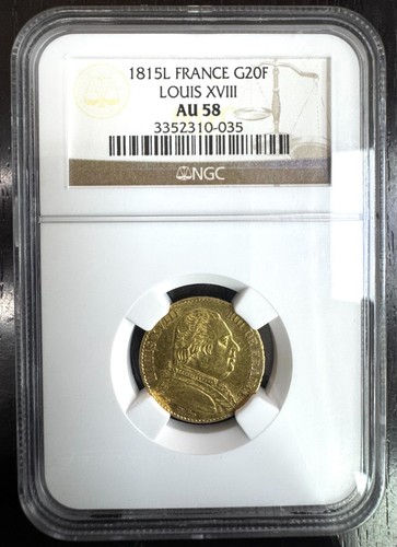 Louis xviii francs or - xviii,