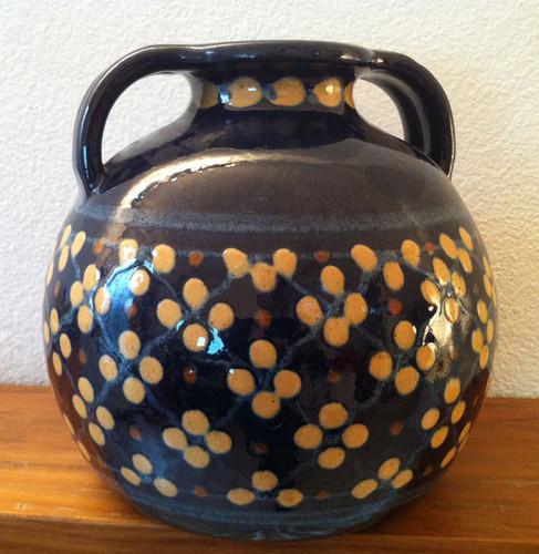 Gros vase terre vernissée - vase,
