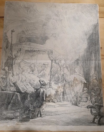 Rare ancienne gravure - gravure, eau