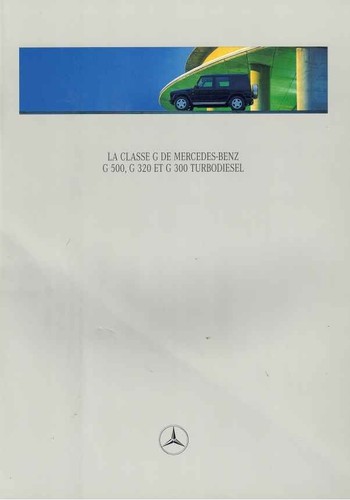 Catalogue brochure mercedes - brochure, g