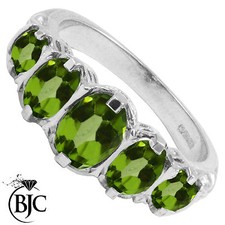 Bague À 5 Pierres En Péridot