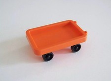 PLAYMOBIL GARE - Chariot Orange Marchandises & Bagages Vintage 3271 3402 Abîmé