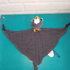 2409236 Peluche doudou plat chat Les Moustaches Moulin roty lange gris foncé