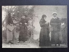 cpa Rare SCÈNES CHAMPÊTRES Villageoises Retour de FOIRE Paniers de victuailles