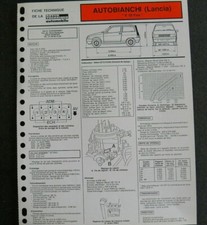 Fiche technique automobile AUTOBIANCHI (LANCIA ) Y 10 Fire