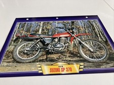 Suzuki SP370 1978 370 SP fiche carte moto passion collection Atlas 370SP