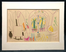 Pablo Picasso lithographie sur arches Carnet de Californie daté 15/11/55 II