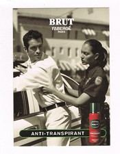 BRUT FABERGÉ PARIS - ANTI-TRANSPIRANT - CARTE PUBLICITAIRE - COLLECTION