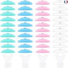 Coussin de Permanente à Cils Coussinet de Cils en Silicone 5 Tailles avec 