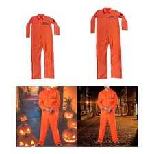 Costume de prisonnier, costume d'Halloween pour adultes, tenue légère et