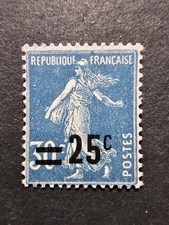 FRANCE TIMBRE TYPE SEMEUSE N°217 NEUF ** LUXE MNH 1926